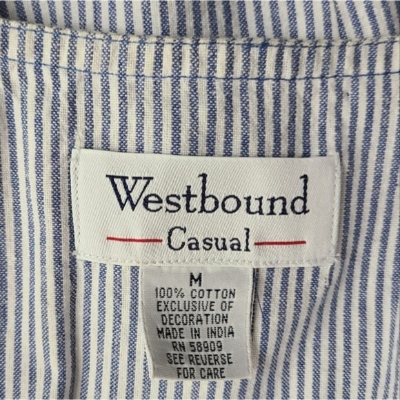 Westbound Casuals Birds In The Garden Vest womens size medium Cottagecore Spring - Picture 5 of 5
